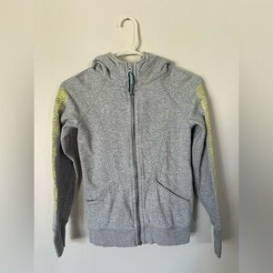 Ivivva Jacket Size Girls 8 Ivivva by Lululemon Light Gray Zip-up Hoodie
